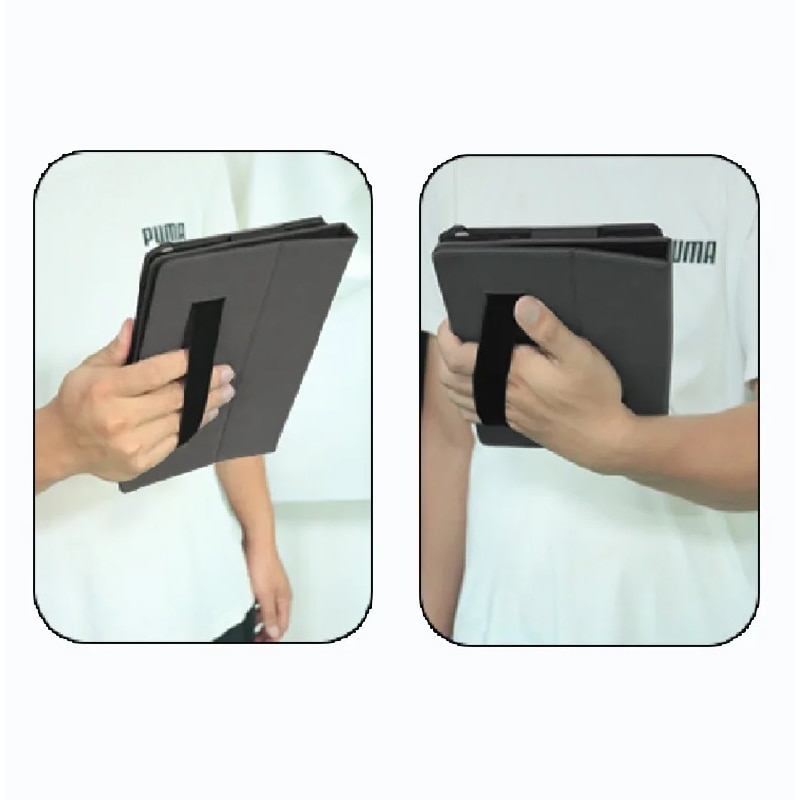 Husa tableta pentru TCL NxtPaper 11, piele cu efect de hartie, 2 plieri, anti-soc, inchidere magnetica, negru