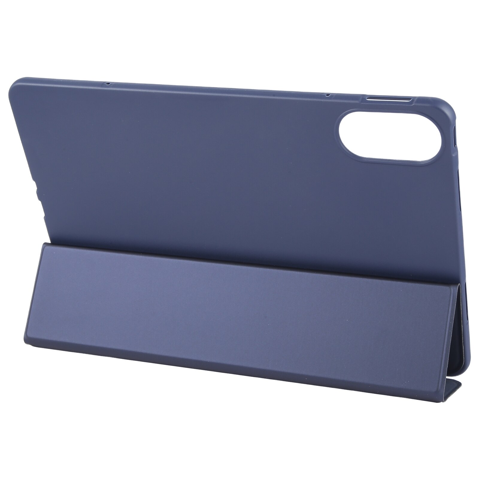 Husa tableta pentru Huawei MatePad Air 12, silicon + piele, tip tri-fold, protectie completa, acces porturi, albastru inchis