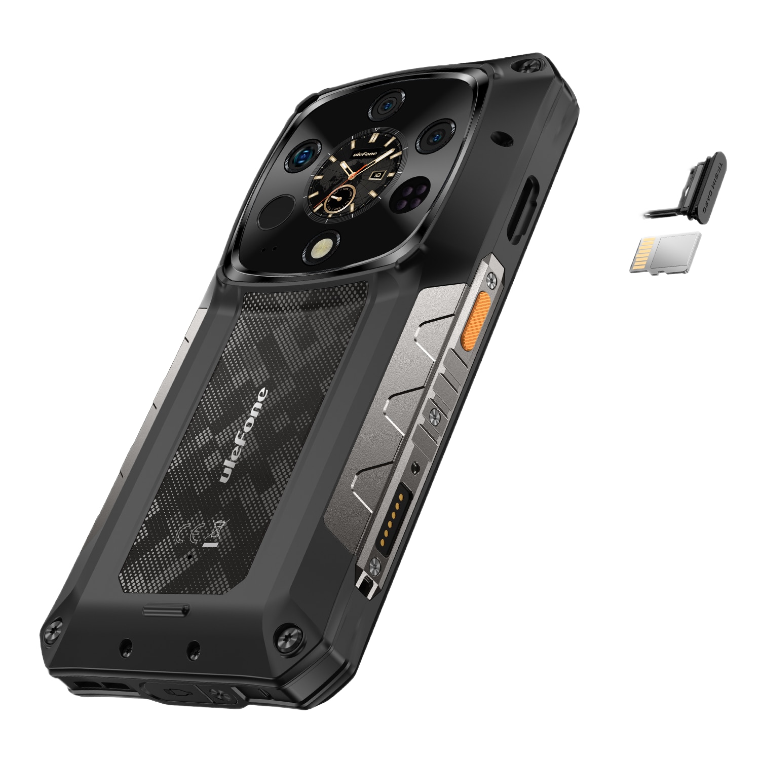 Telefon mobil Ulefone Armor 28 Ultra Thermal, Dual SIM, 5G, 6.67' 120Hz AMOLED, MTK Dimensity 9300+ (4nm), 32GB RAM (16GB + 16GB RAM), 1TB, ThermoVue T2, 10600mAh, 120W, NFC, Android 15