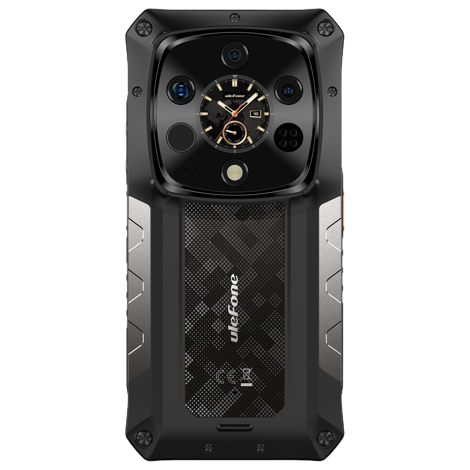 Telefon mobil Ulefone Armor 28 Ultra Thermal, Dual SIM, 5G, 6.67' 120Hz AMOLED, MTK Dimensity 9300+ (4nm), 32GB RAM (16GB + 16GB RAM), 1TB, ThermoVue T2, 10600mAh, 120W, NFC, Android 15