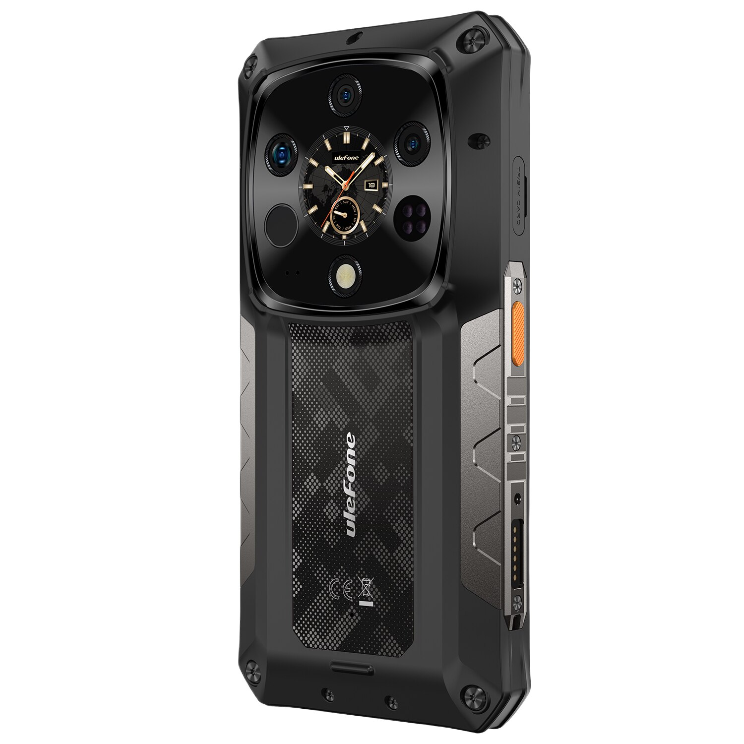 Telefon mobil Ulefone Armor 28 Ultra Thermal, Dual SIM, 5G, 6.67' 120Hz AMOLED, MTK Dimensity 9300+ (4nm), 32GB RAM (16GB + 16GB RAM), 1TB, ThermoVue T2, 10600mAh, 120W, NFC, Android 15