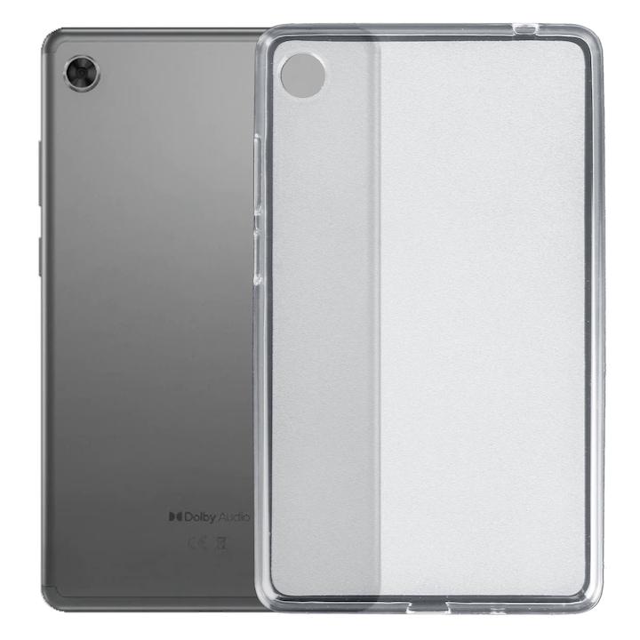 Husa tableta pentru Lenovo Tab M7 3rd Gen / TB-7305, TPU, design mat, finisaj transparent, protectie completa, compatibil cu modelul specific, transparenta