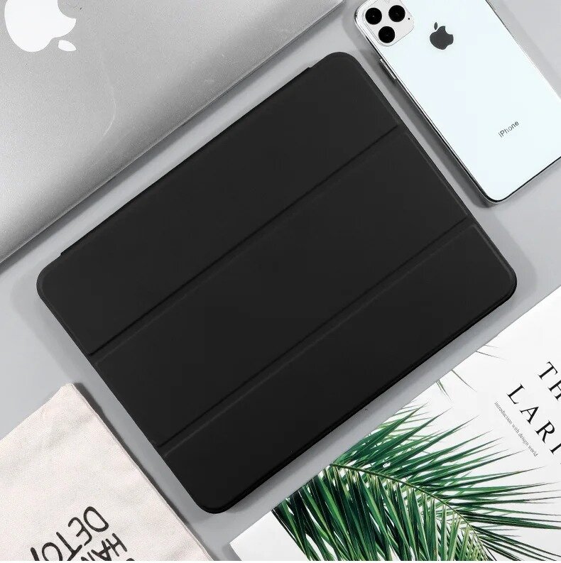 Husa pentru iPad Pro 11 2024, Smartcase cu spatiu pentru stylus, negru