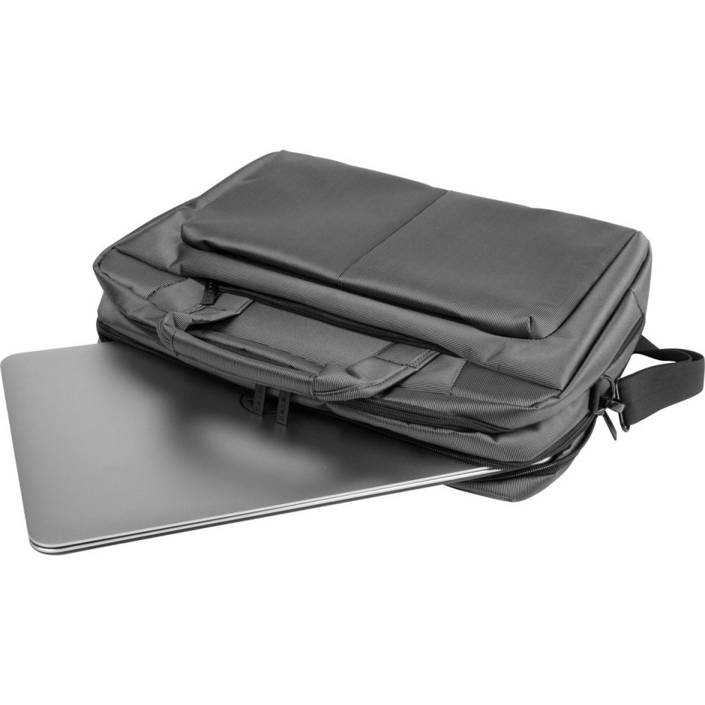 Geanta laptop Natec Gazelle 15,6"-16", 3 compartimente, grafit, sistem trolley