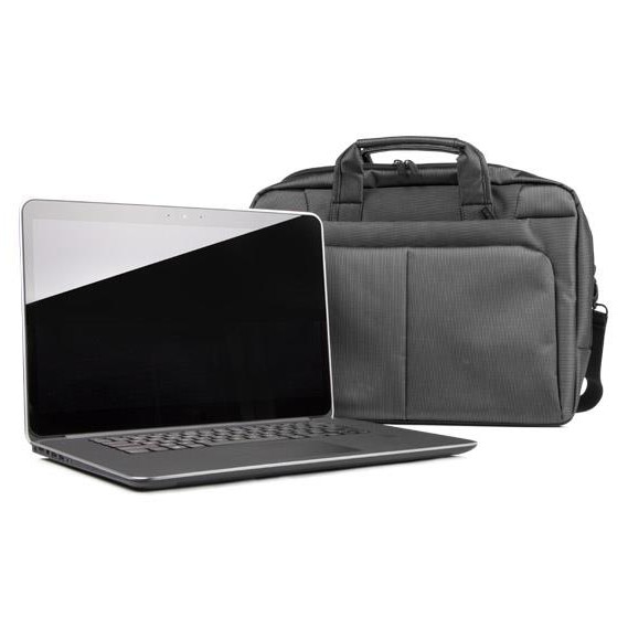 Geanta laptop Natec Gazelle 15,6"-16", 3 compartimente, grafit, sistem trolley
