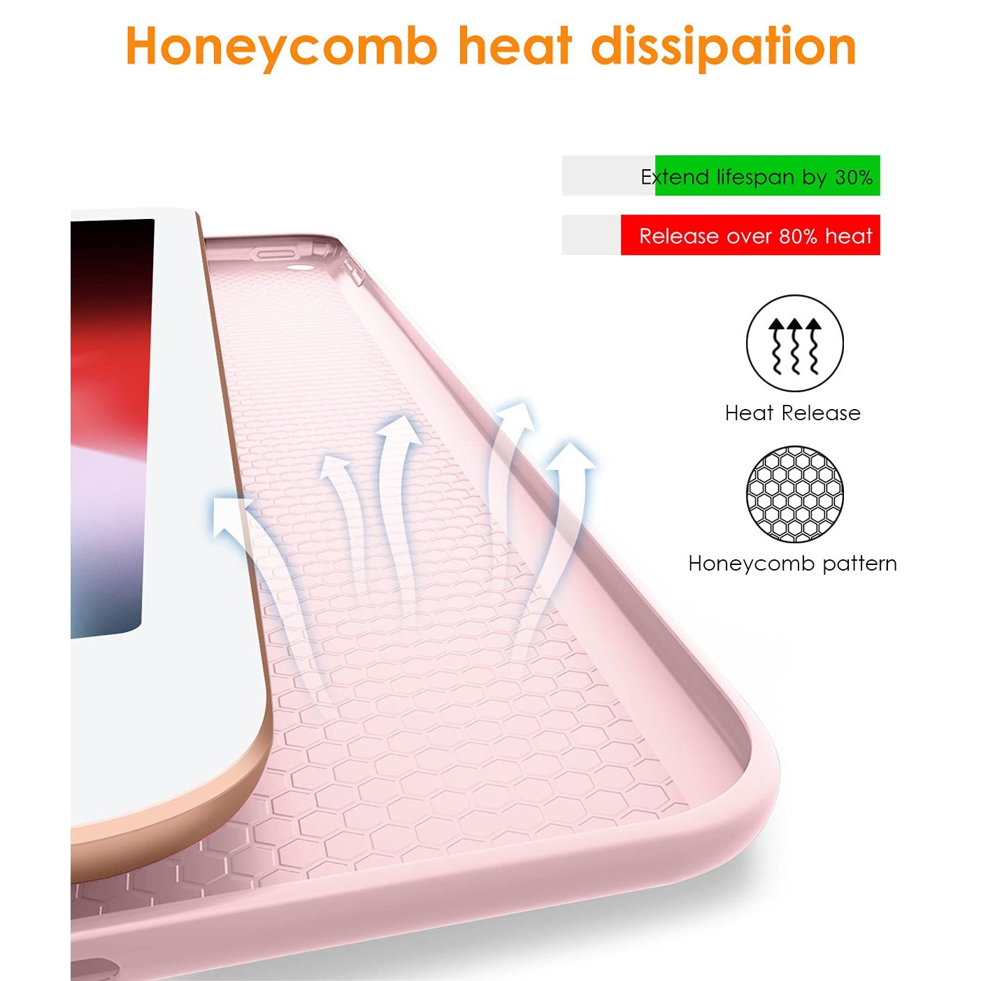 Husa tabletă, Roz, 12.1-inch, compatibil cu Redmi Pad Pro 12.1-Inch / Xiaomi POCO Pad, protecție TPU moale