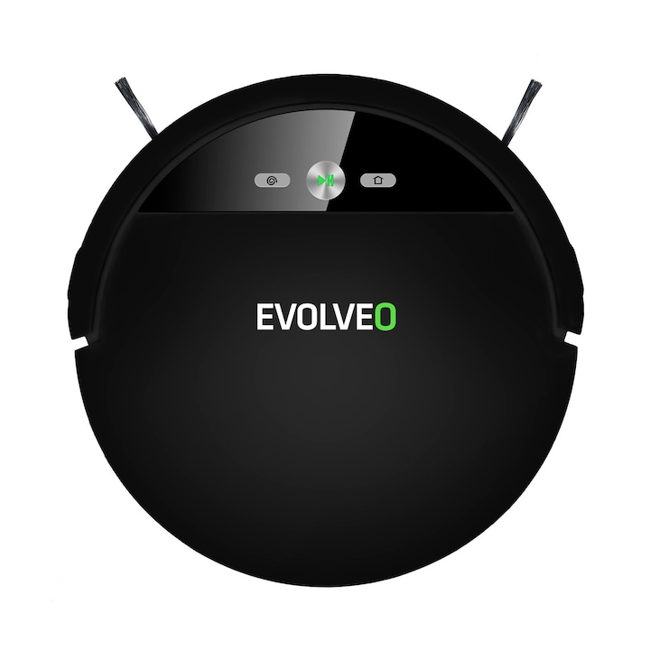 Aspirator robot (stergere cu apa si statie de incarcare), EVOLVEO RoboTrex H6, negru