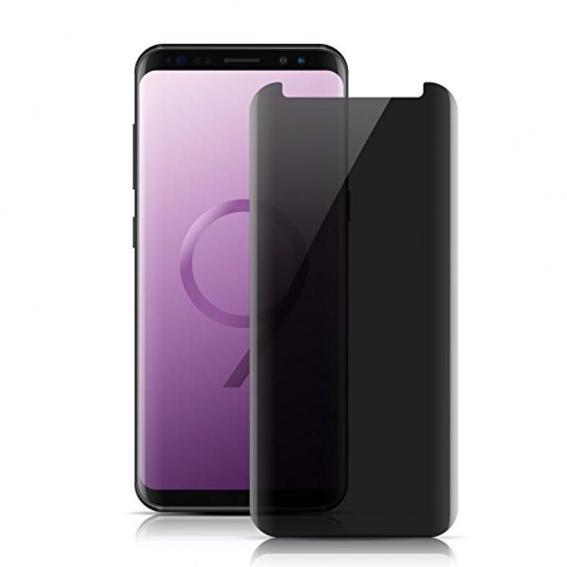 Folie Sticla Securizata Privacy Tempered Glass compatibil cu Samsung Galaxy S9 Plus G965 Negru