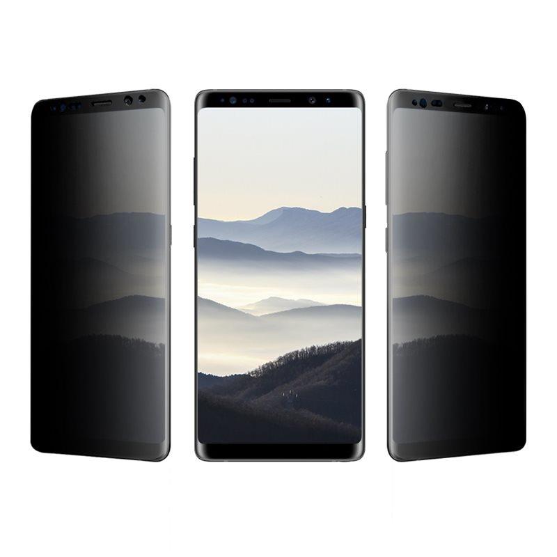 Folie Sticla Securizata Privacy Tempered Glass compatibil cu Samsung Galaxy S9 Plus G965 Negru