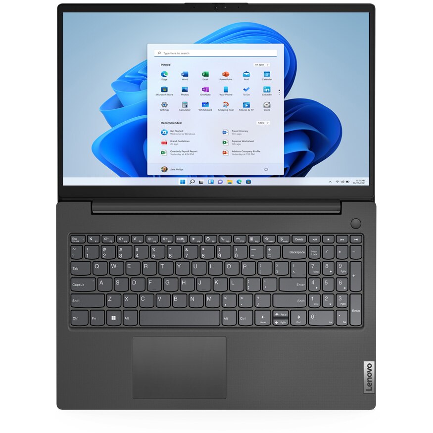 Laptop Lenovo V15 G4 cu procesor Intel® Core™ i3-1315U pana la 4.5GHz, 15.6'' Full HD, 8GB DDR4 RAM, 256GB SSD, Intel® UHD Graphics, Windows 11 Pro, Black