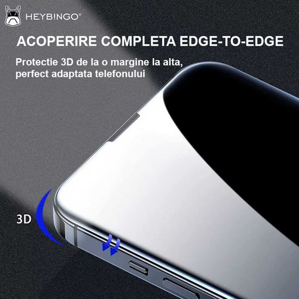 Folie Anti-reflexie Pentru Apple iPhone 11 PRO HEYBINGO, din Sticla Securizata Anti-Reflexie, Rezistenta la Zgarieturi