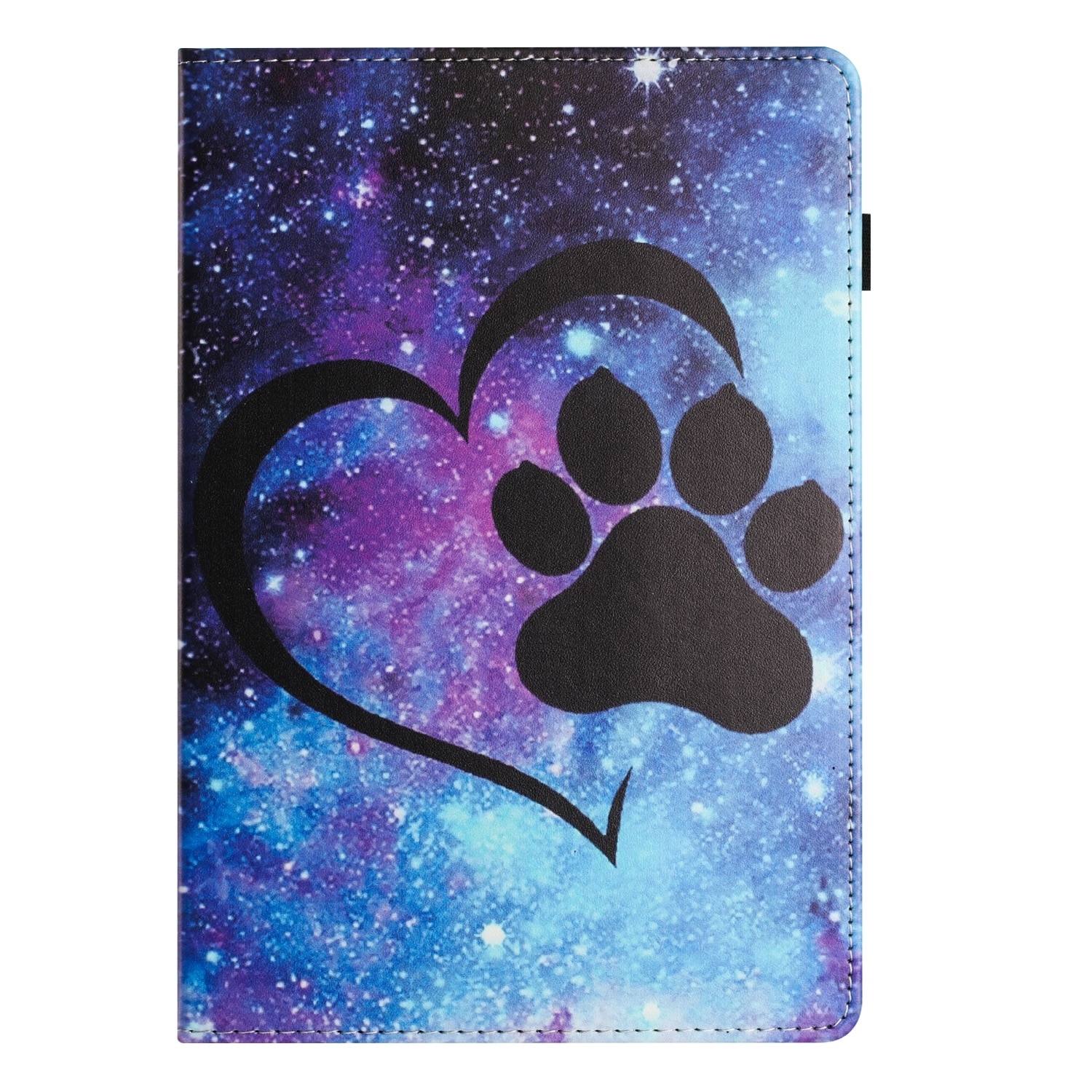 Husa tableta pentru Huawei MediaPad T5 10, piele inteligenta cu textura de cusatura Litchi, design smart cu amprenta, culoare: footprint