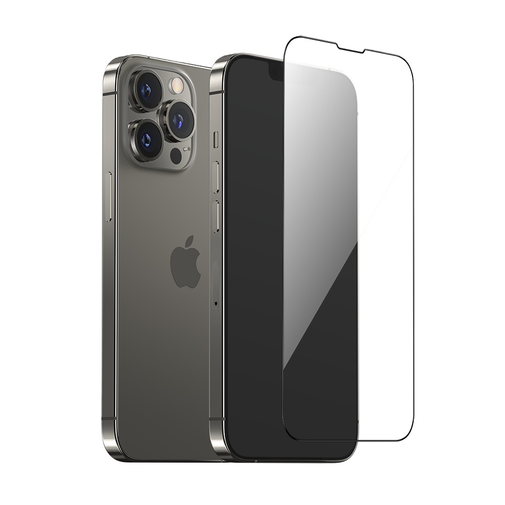 Folie Sticla PremiumCell, Compatibil Apple iPhone 13 Pro Max, Protectie Superioara, Acoperire totala - Negru