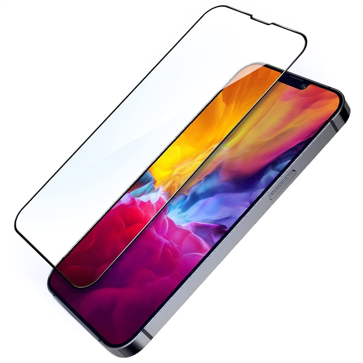 Folie Sticla PremiumCell, Compatibil Apple iPhone 13 Pro Max, Protectie Superioara, Acoperire totala - Negru