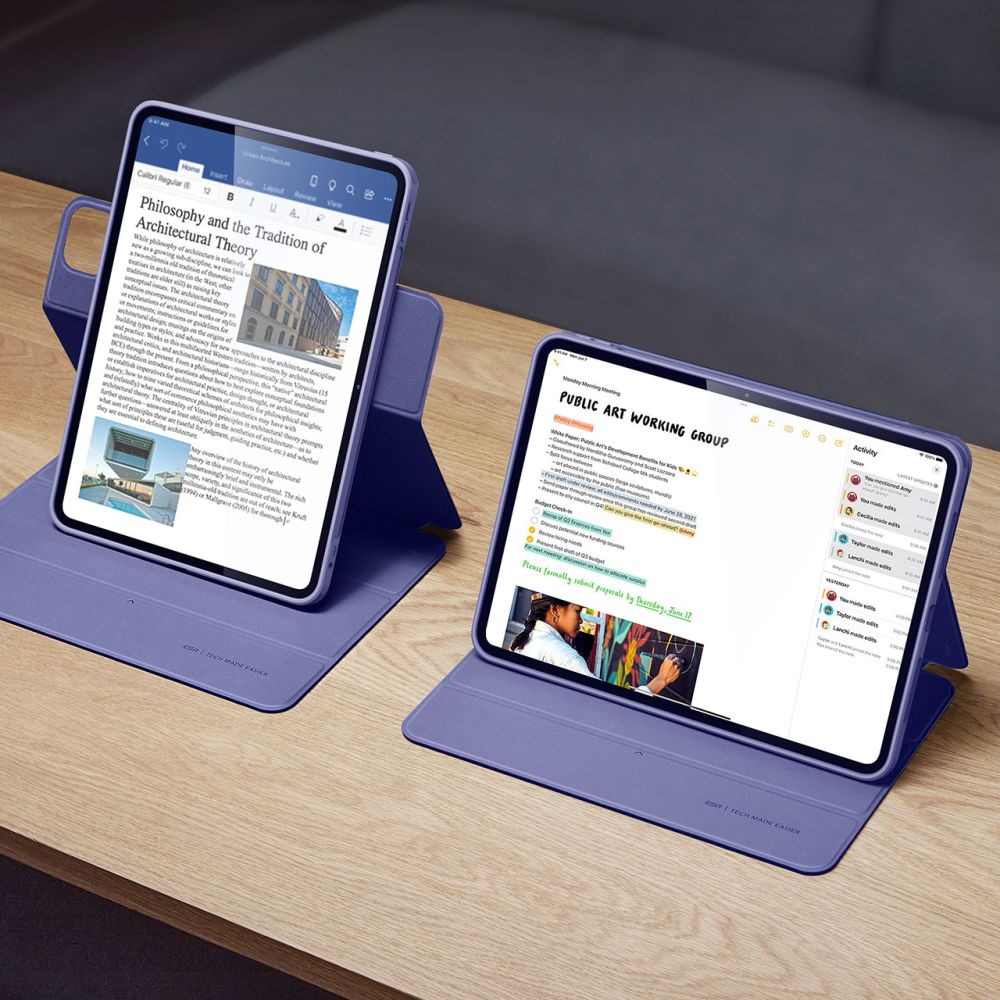 Husa ESR Rebound Hybrid compatibila cu iPad Pro 11 inch 2024 Lavender