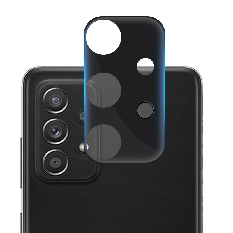 Folie protectie camera telefon, Pentru Samsung Galaxy A52, Negru