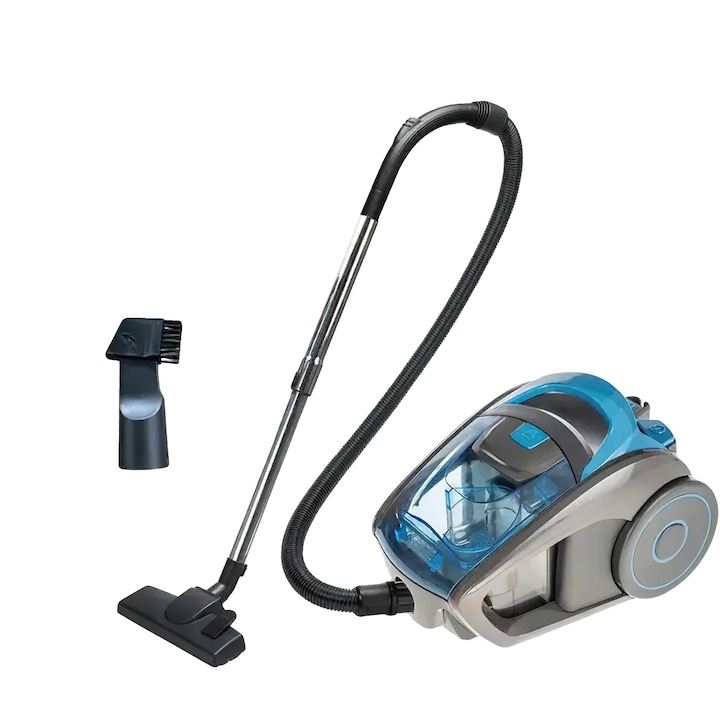 Aspirator 15000Pa, funcție umedă și uscată, albastru, pentru diverse tipuri de pardoseli