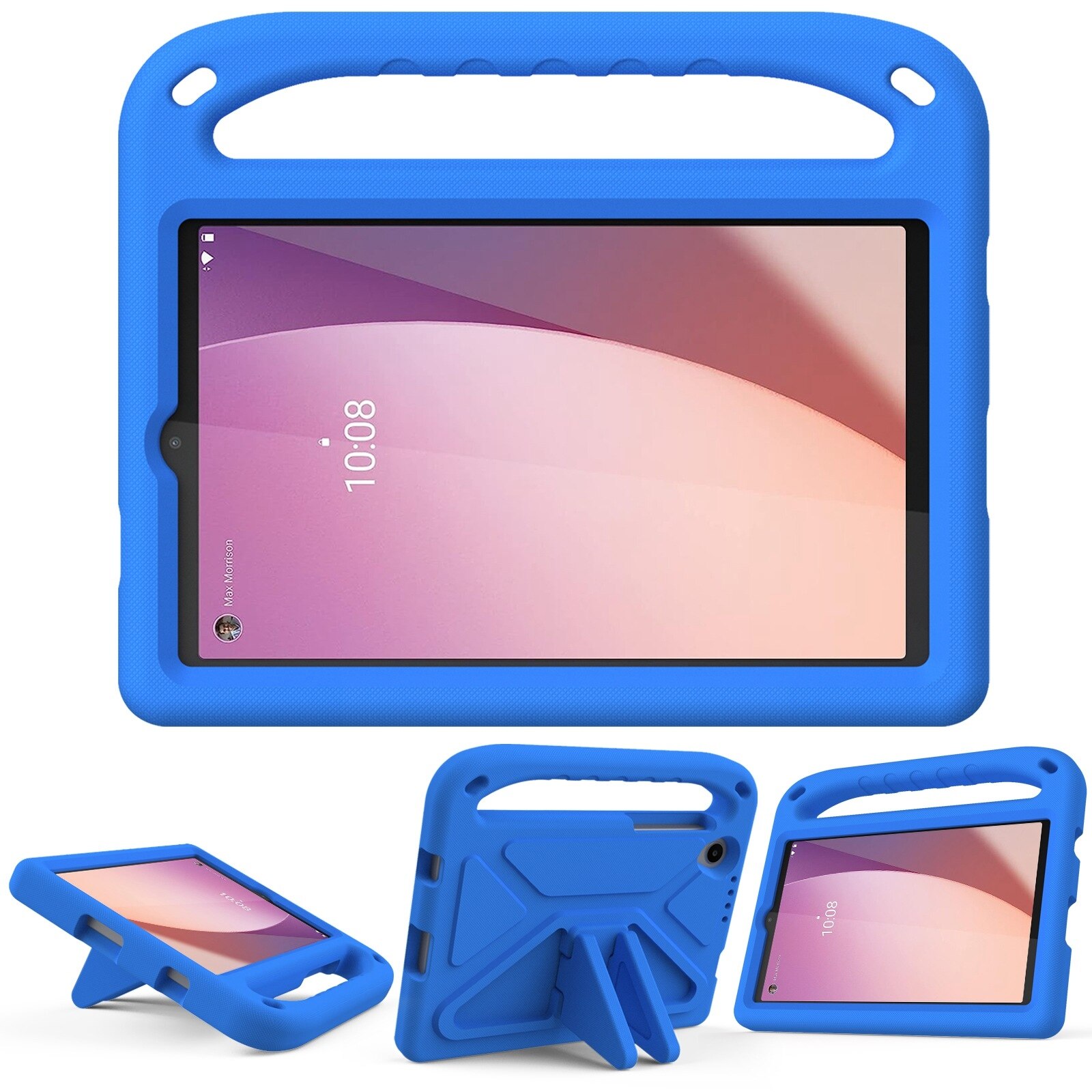 Husa tableta pentru Lenovo Tab M8 4th / 3th / 2th Gen, material EVA, tip maner portabil, rezistent la socuri, albastru