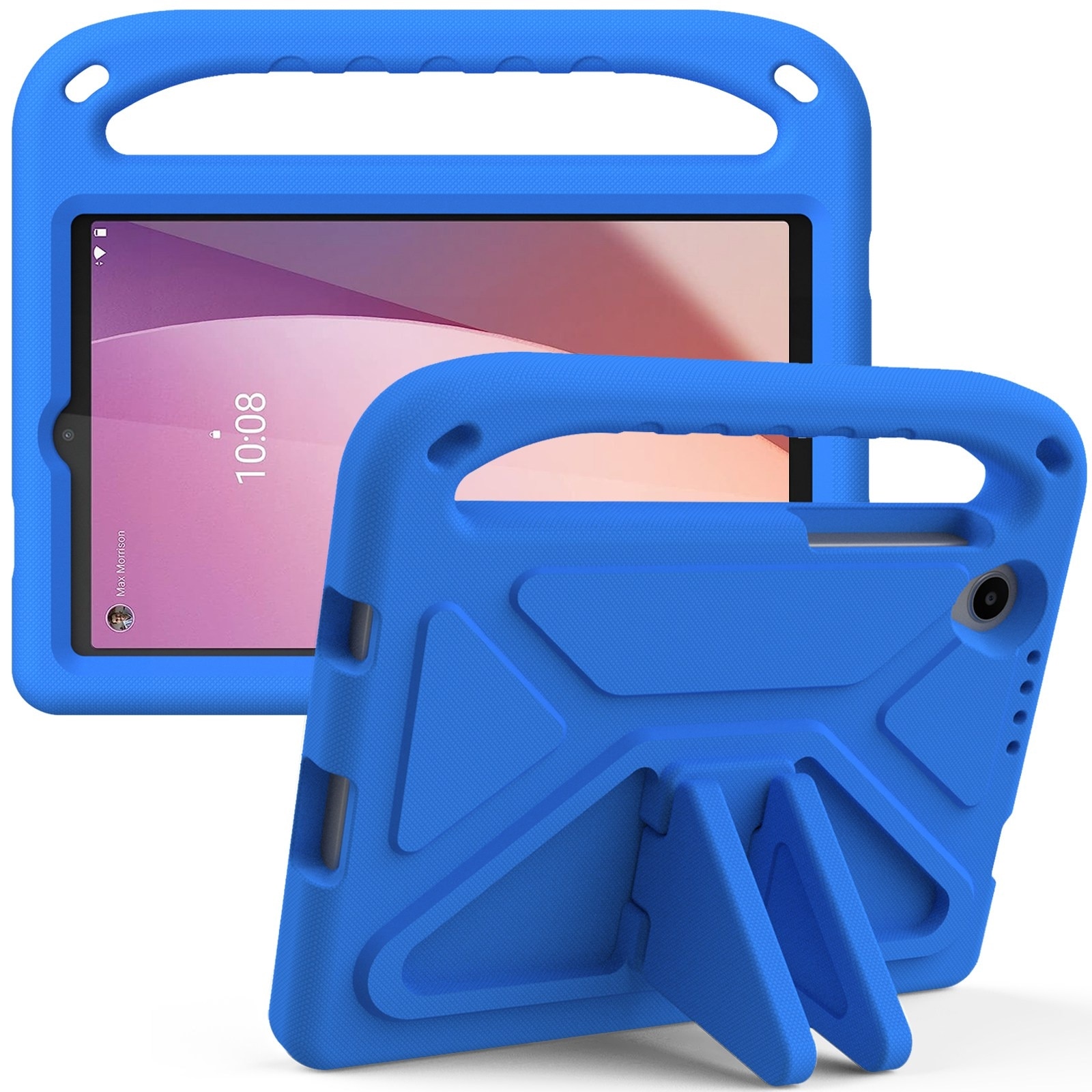 Husa tableta pentru Lenovo Tab M8 4th / 3th / 2th Gen, material EVA, tip maner portabil, rezistent la socuri, albastru