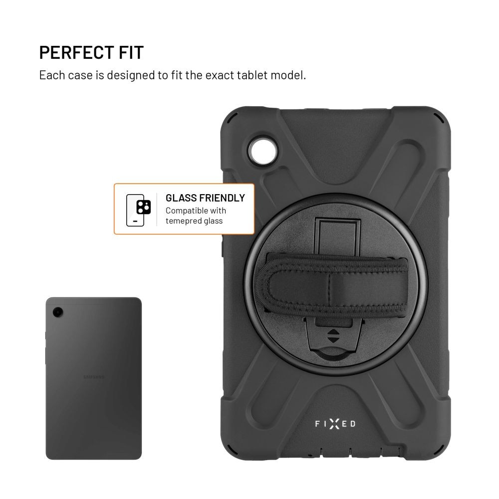 Husa armor FIXED Rugged Tab pentru Samsung Galaxy Tab A9, black