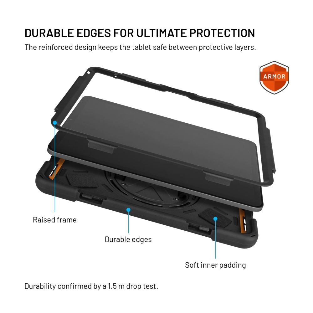 Husa armor FIXED Rugged Tab pentru Samsung Galaxy Tab A9, black