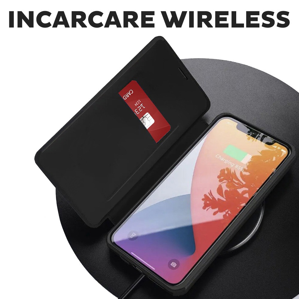 Husa Tip carte pentru Oppo Reno 14 F / Reno 14 FS 5G DaDen® Magskin Book, Antisoc, Protectie completa spate-ecran, Buzunar card, Piele ecologica, Negru