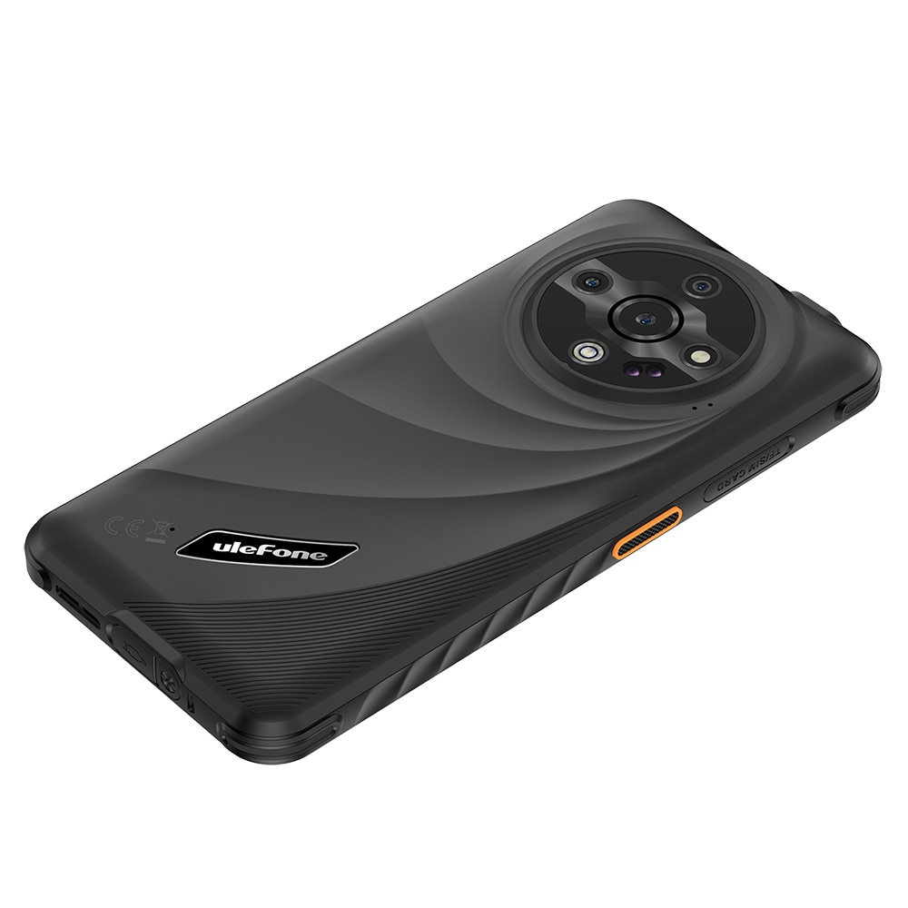 Telefon mobil Ulefone Armor X31, Dual SIM, 4G, Octa-Core Mediatek Helio G91, IPS 6.56-inch 90Hz HD+, 12GB RAM (6GB + 6GB RAM), 128GB, 6050mAh, NFC, IP68, Android 14, Black