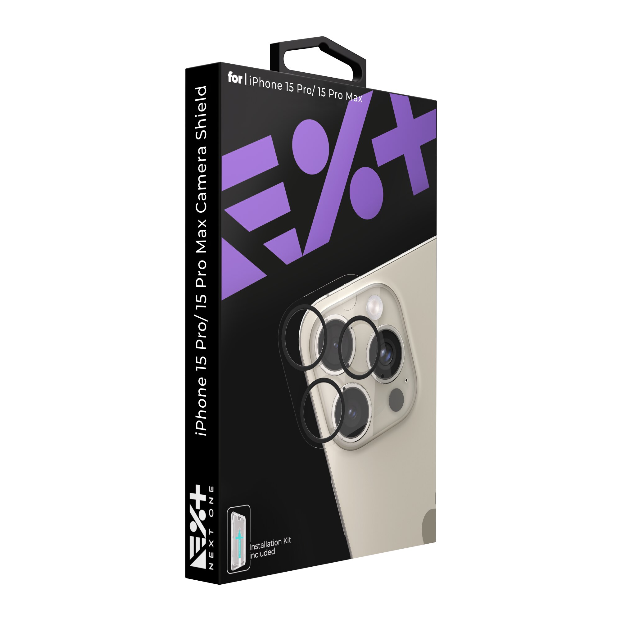 Folie de protectie pentru camera foto pentru iPhone 15 Pro / 15 Pro Max NEXT ONE