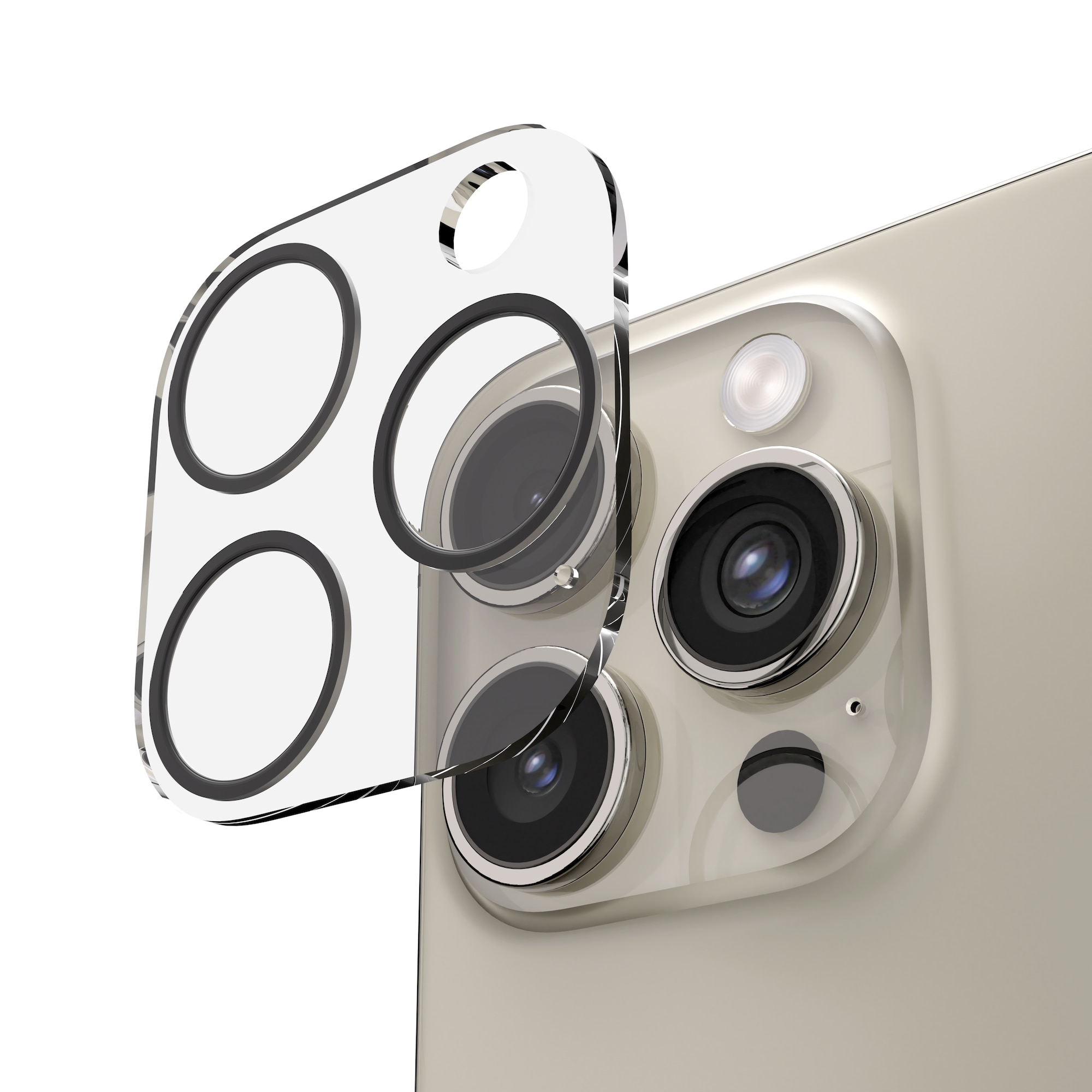 Folie de protectie pentru camera foto pentru iPhone 15 Pro / 15 Pro Max NEXT ONE