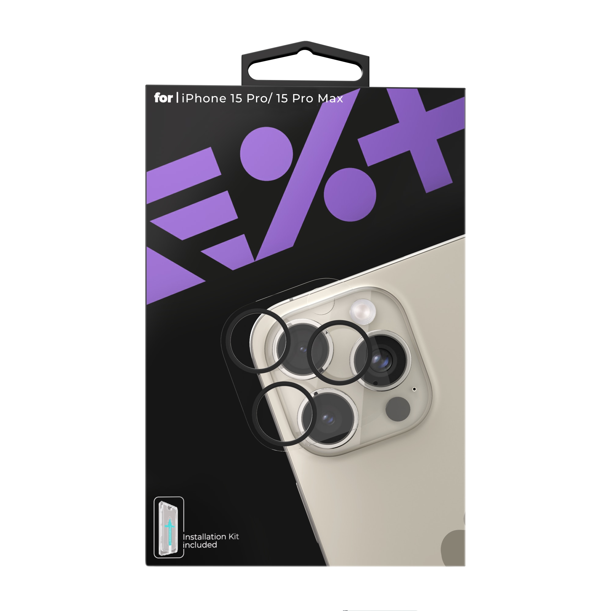 Folie de protectie pentru camera foto pentru iPhone 15 Pro / 15 Pro Max NEXT ONE
