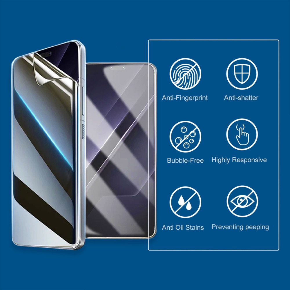 Folie PRIVACY Classified pentru Google Pixel 10a, din Hidrogel regenerativ Anti Spy, Matte Texture, Flexibila, Dubla Protectie Display