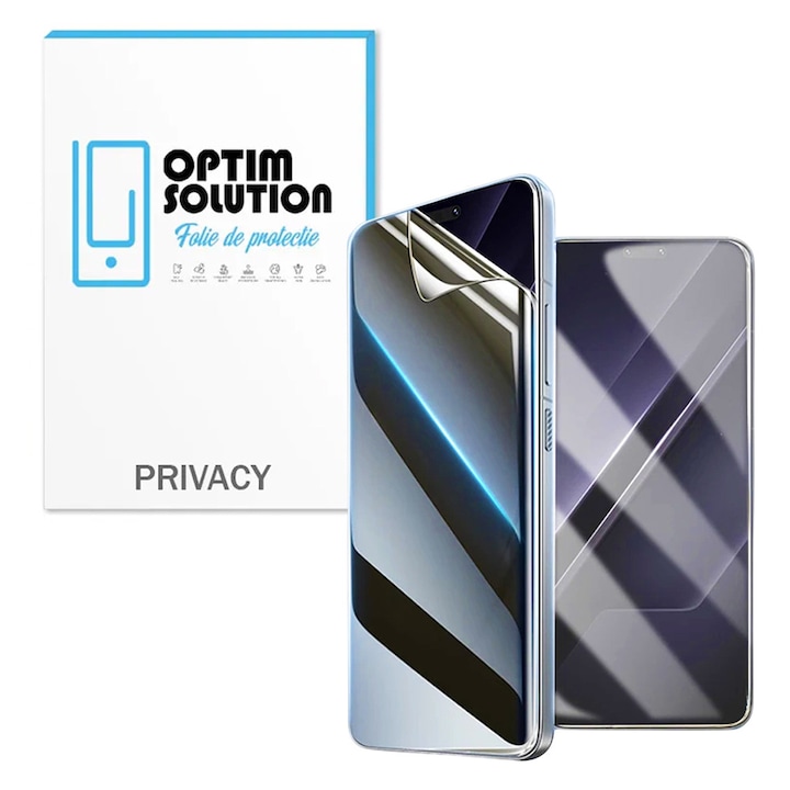 Folie PRIVACY Classified pentru Google Pixel 10a, din Hidrogel regenerativ Anti Spy, Matte Texture, Flexibila, Dubla Protectie Display