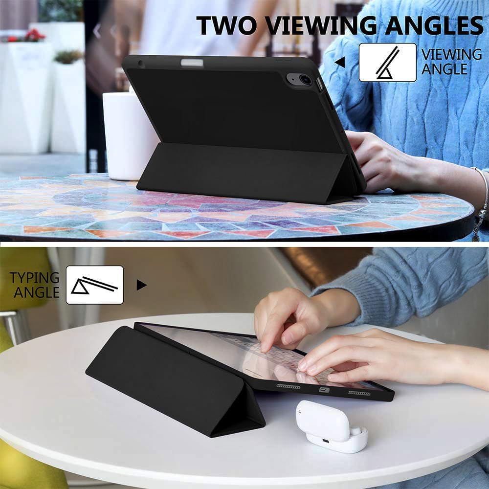 Husa pentru Apple iPad Air 11" 2026 / 2025 / 2024 M4, M3, M2 cu functie wake-up/sleep si compartiment pentru Apple Pen tip stand negru
