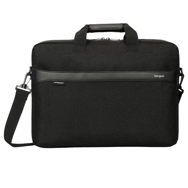 Geanta laptop Targus GeoLite EcoSmart Essential, 15-16", negru, cu bretea de umar