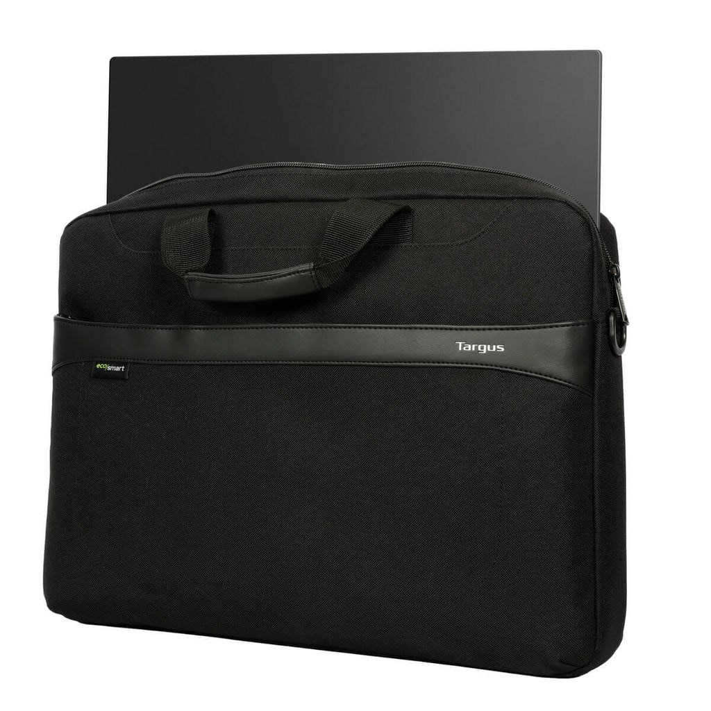 Geanta laptop Targus GeoLite EcoSmart Essential, 15-16", negru, cu bretea de umar