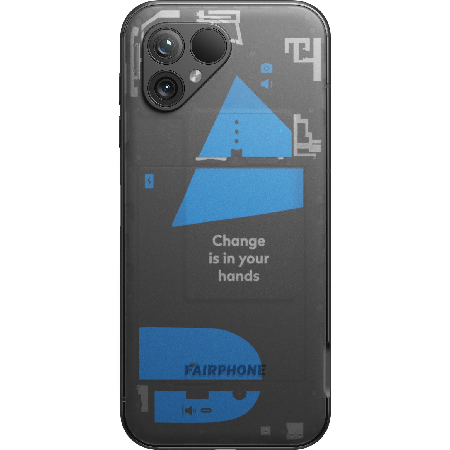Telefon mobil Fairphone 5, 256GB, 8GB RAM, 5G, Transparent Edition