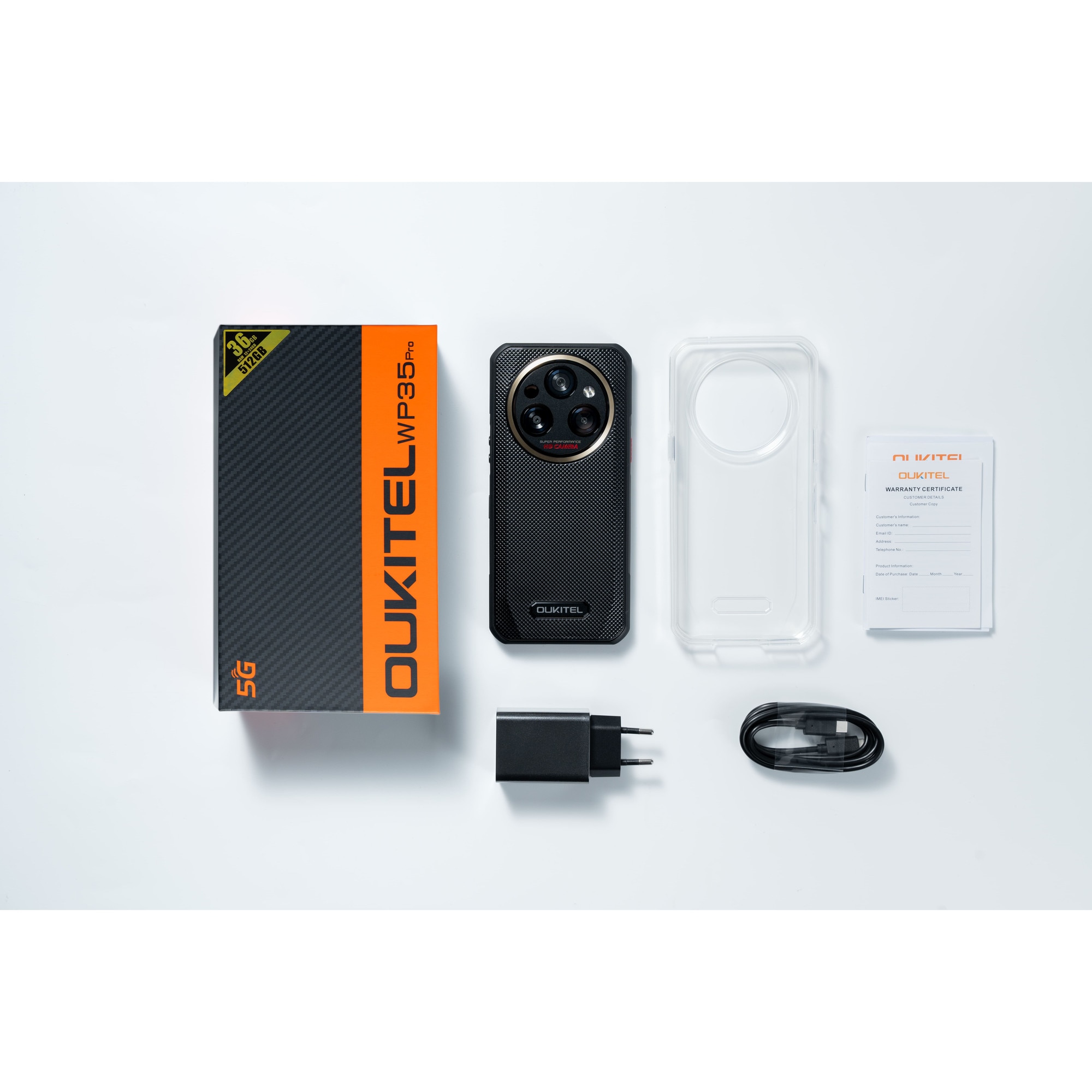 Telefon Oukitel WP35 Pro, 6.6", 512GB, 12GB, 11000mAh, 5G, Verde