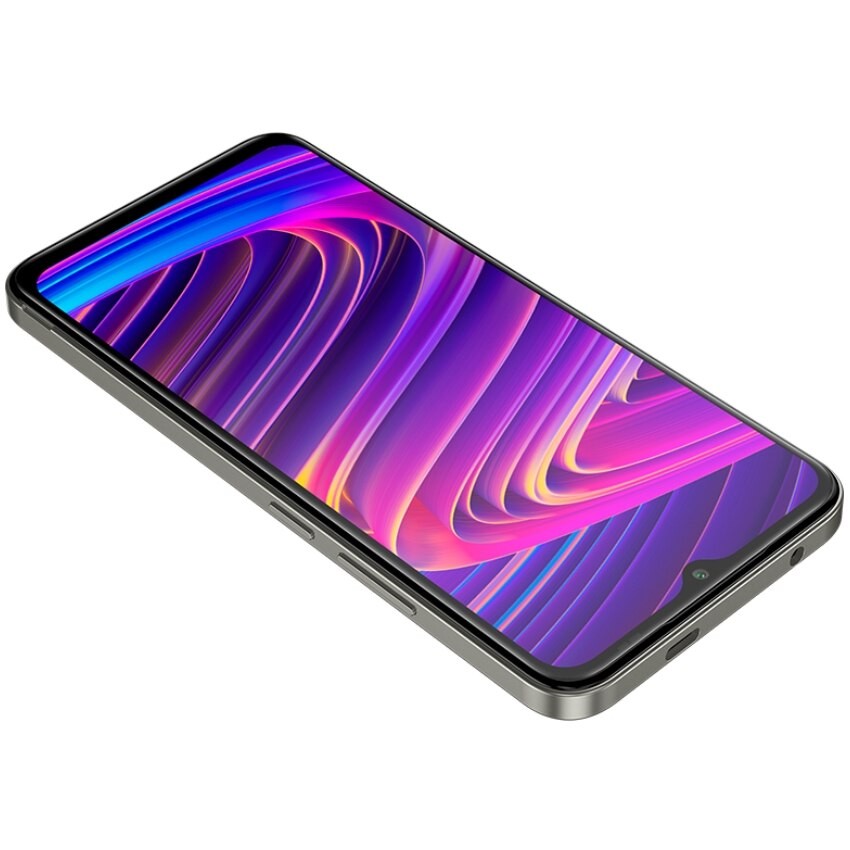 Telefon Mobil Kruger&Matz Flow 11, Procesor Unisoc SC9863A Octa-Core, Ecran IPS 6.56", 4GB RAM, 64GB Flash, Camera 13 MP, Wi-Fi, 4G, Dual SIM, Android Gri