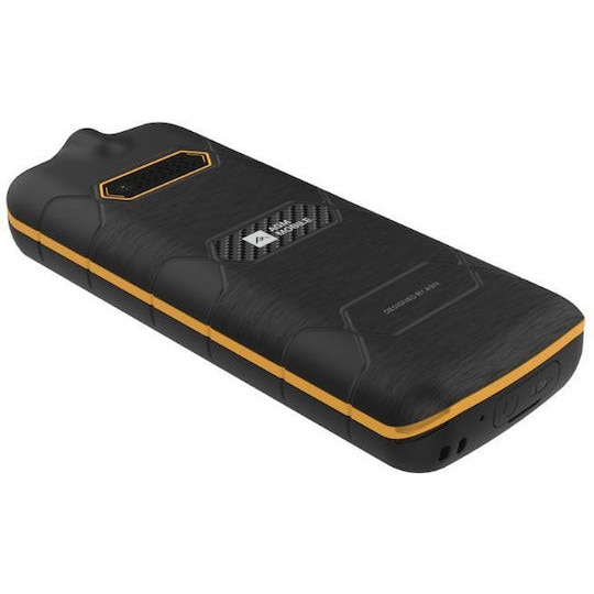 Telefon Mobil AGM M9F Dual SIM, rezistent, protectie apa/praf, difuzor 108 db, 2,4", Negru/Portocaliu