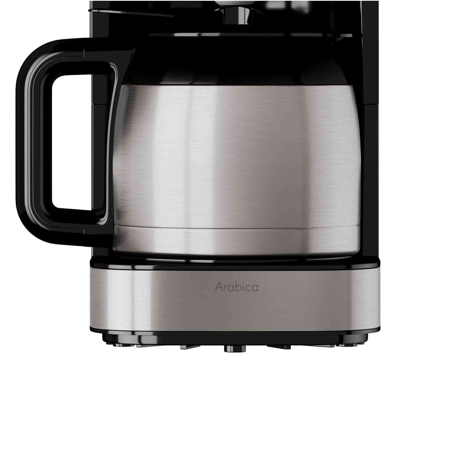 Aparat de Cafea Klarstein Arabica 800W, Capacitate 1.2L, EasyTouch Control, Argintiu/Negru