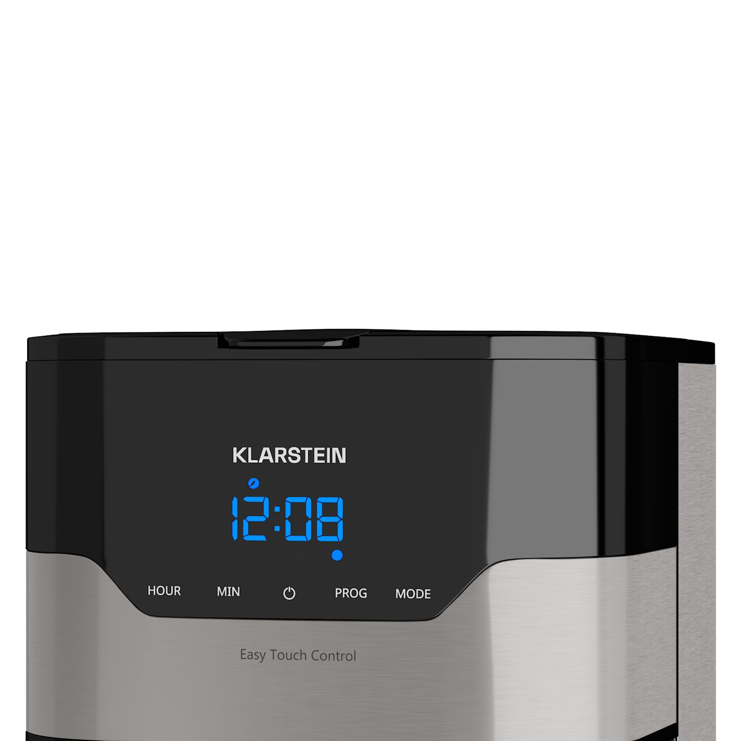Aparat de Cafea Klarstein Arabica 800W, Capacitate 1.2L, EasyTouch Control, Argintiu/Negru