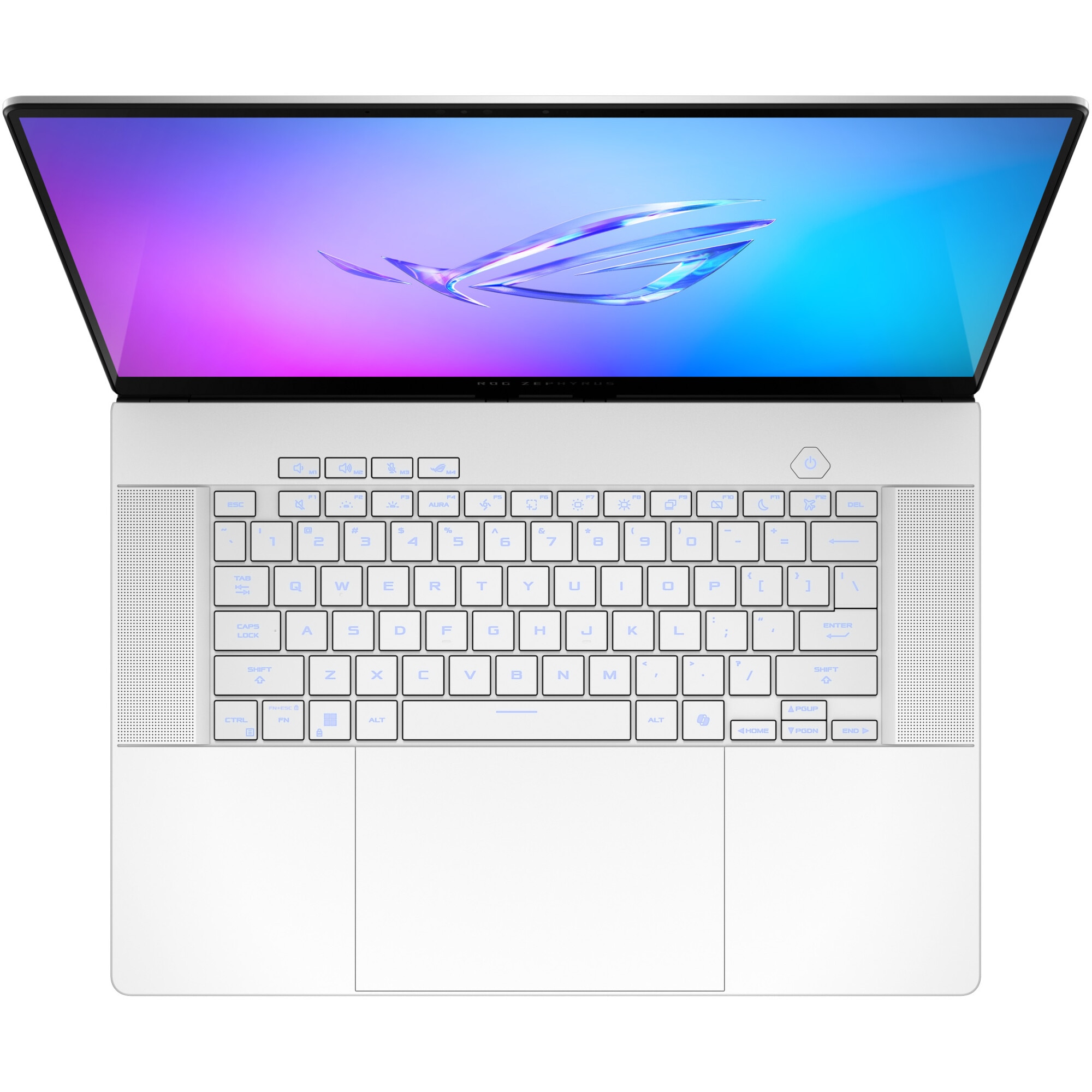Laptop Gaming ASUS ROG Zephyrus G16 GA605WI cu procesor AMD Ryzen™ AI 9 HX 370 pana la 5.1GHz, 16", WQXGA, OLED, 240Hz, 32GB LPDDR5x, 1TB SSD, NVIDIA® GeForce RTX™ 4070 8GB GDDR6, No OS, PLATINUM WHITE