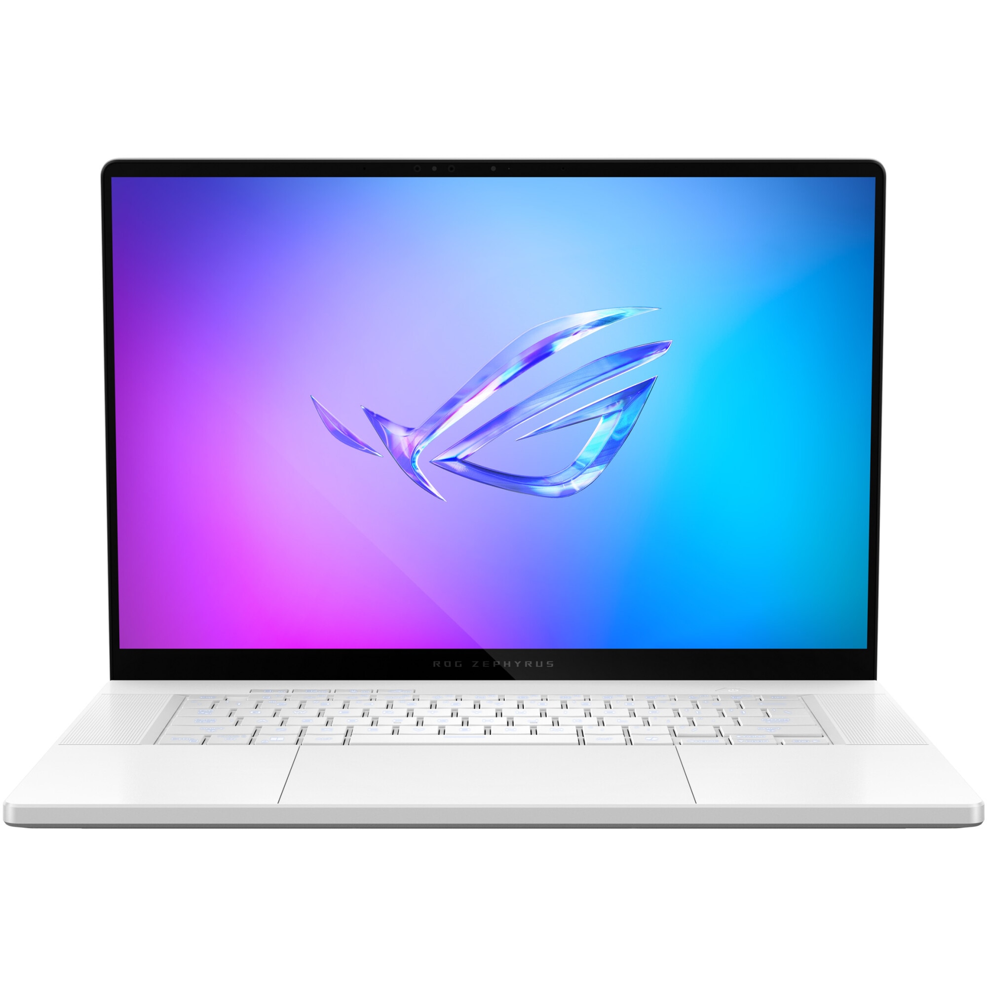 Laptop Gaming ASUS ROG Zephyrus G16 GA605WI cu procesor AMD Ryzen™ AI 9 HX 370 pana la 5.1GHz, 16", WQXGA, OLED, 240Hz, 32GB LPDDR5x, 1TB SSD, NVIDIA® GeForce RTX™ 4070 8GB GDDR6, No OS, PLATINUM WHITE