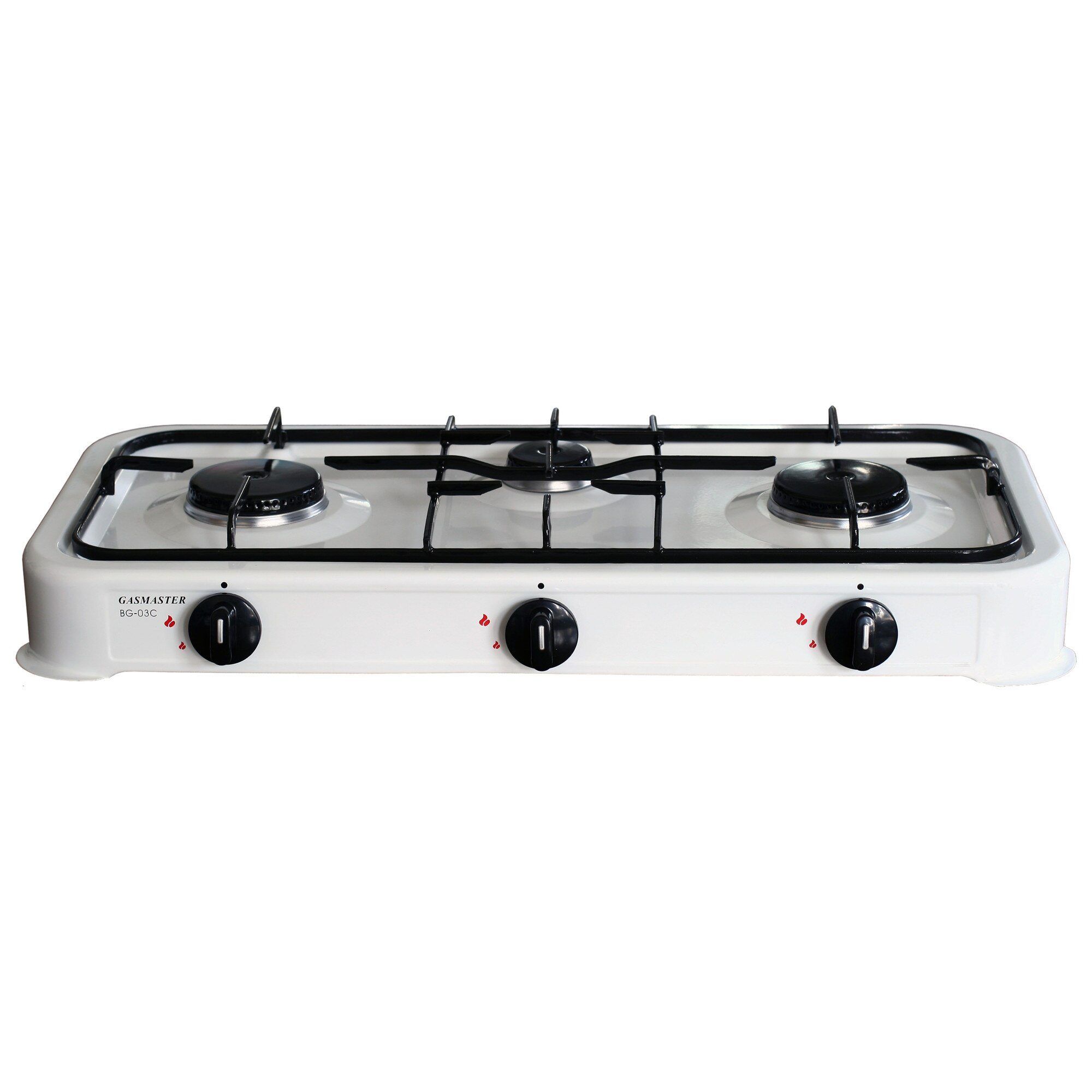 Plita gaz, GASMASTER BG-03C, 3 arzatoare, 3.35 kW, alb, 59x39x10cm