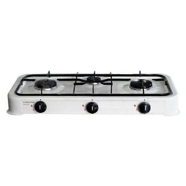 Plita gaz, GASMASTER BG-03C, 3 arzatoare, 3.35 kW, alb, 59x39x10cm