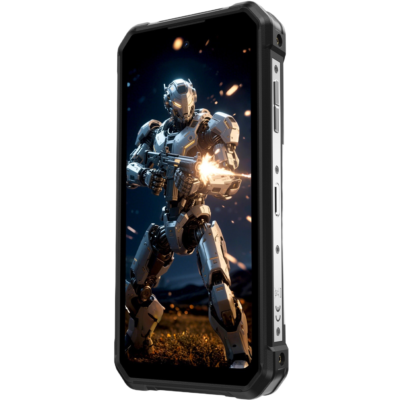 Telefon mobil FOSSIBOT F107 Pro, 5G, Dual SIM, Octa-Core Dimensity 7300, 6.95-inch IPS 120Hz, 30GB RAM, 512GB, GPS, NFC, Flashlight Strong 50m, 28000mAh, IP68/IP69K, Android 15