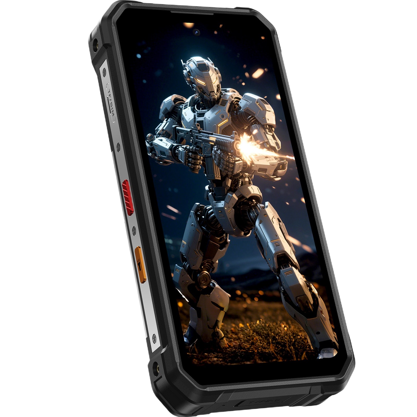 Telefon mobil FOSSIBOT F107 Pro, 5G, Dual SIM, Octa-Core Dimensity 7300, 6.95-inch IPS 120Hz, 30GB RAM, 512GB, GPS, NFC, Flashlight Strong 50m, 28000mAh, IP68/IP69K, Android 15