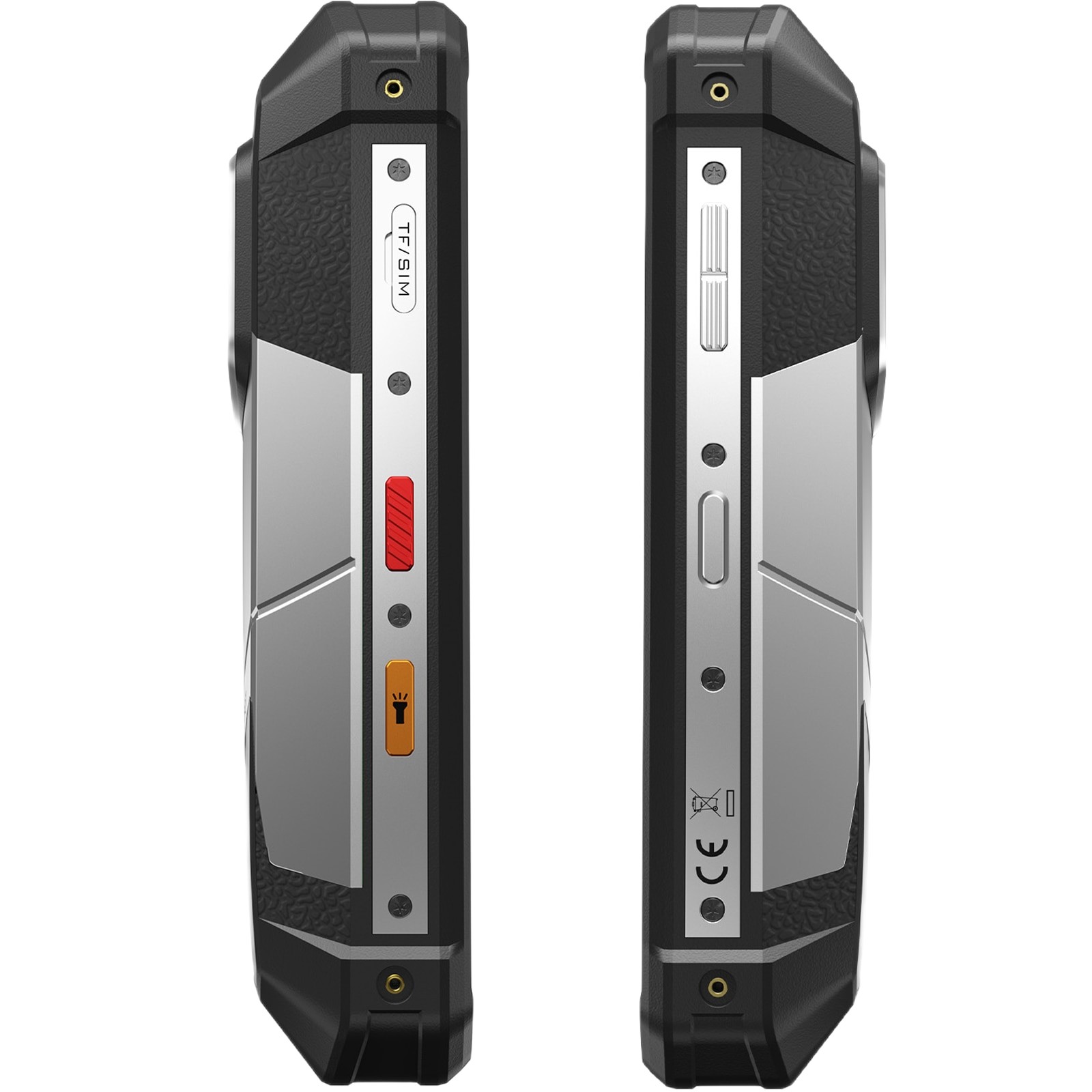 Telefon mobil FOSSIBOT F107 Pro, 5G, Dual SIM, Octa-Core Dimensity 7300, 6.95-inch IPS 120Hz, 30GB RAM, 512GB, GPS, NFC, Flashlight Strong 50m, 28000mAh, IP68/IP69K, Android 15