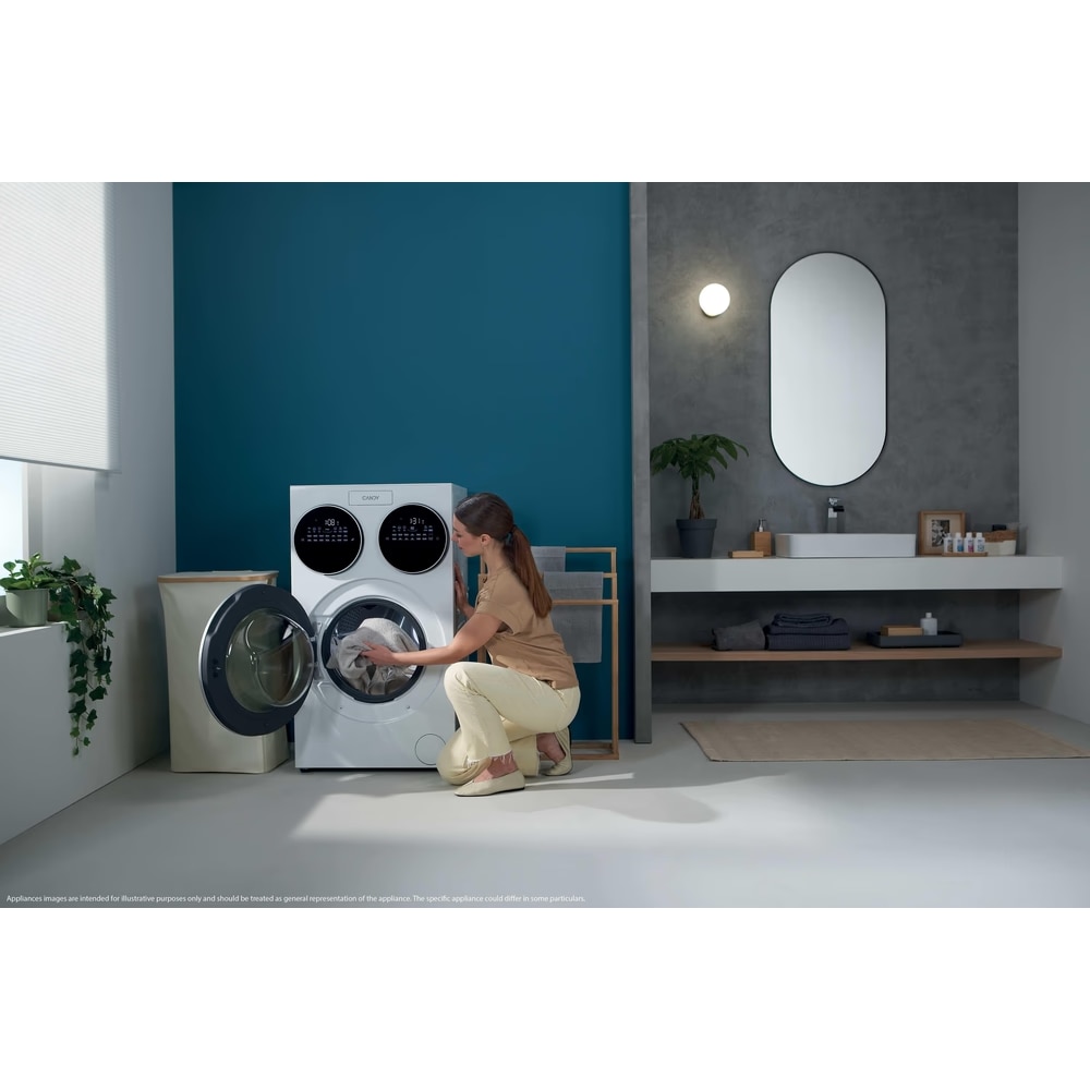 Masina de spalat CANDY MultiWash MQD 410CBL9-PL cu inteligenta artificiala, 3 cuve, 10+1+1kg 1400 RPM, Dozare automata, sterilizare anitimicrobiana UV, dim 107 x 59 x60 cm, alb