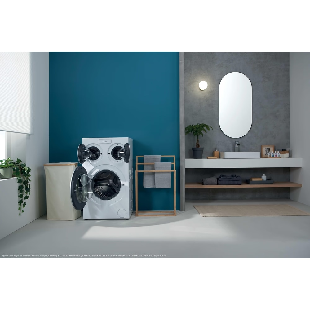 Masina de spalat CANDY MultiWash MQD 410CBL9-PL cu inteligenta artificiala, 3 cuve, 10+1+1kg 1400 RPM, Dozare automata, sterilizare anitimicrobiana UV, dim 107 x 59 x60 cm, alb